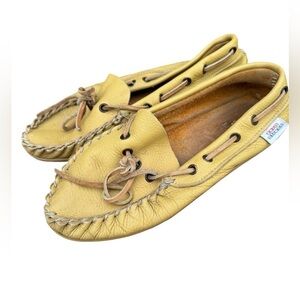 Leather Moccasins | Cottagecore Soft Sole Slip-On | Women’s 8